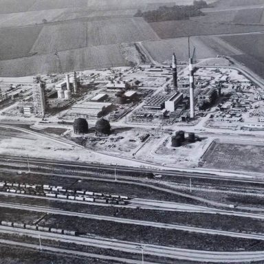 Vue aérienne (Septembre 1968) S.E.I.F. Usine Grandpuits (LAT Nitrogen Grandpuits)