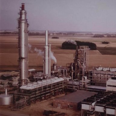 Vue vers l'Est (Octobre 1969) S.E.I.F. Usine Grandpuits (LAT Nitrogen Grandpuits)