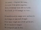 Extrait du poème "Discrétion" (p. 49)