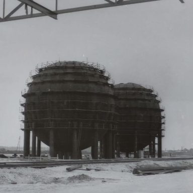 Sphère de stockage ammoniac (Août 1968) S.E.I.F. Usine Grandpuits (LAT Nitrogen Grandpuits)