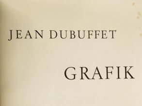 Grafik / Gravures et lithographies. Indledning af Noël Arnaud samt komplet katalog på fransk over hele Dubuffets grafiske produktion, 1961.